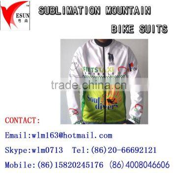 sublimation printing mountain bike suits /running sets