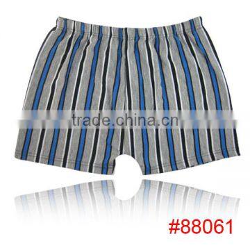 Fashion geometry stripe men underwear high quality bamboo fiber men boxer briefs