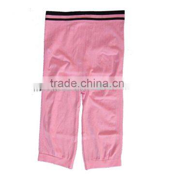 seamless half pants for women/spandex polyester woman pants