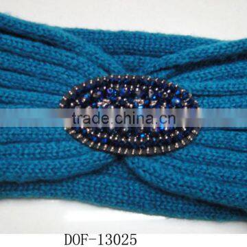 Fashion Winter Popular Button Knitted Hot Headband photo-5
