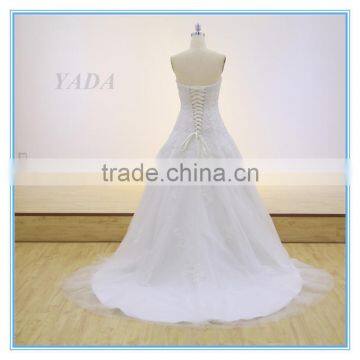 New Design Ladies Off-shoulder Slim Mermaid Tail Wedding Dress Full Dress photo-2