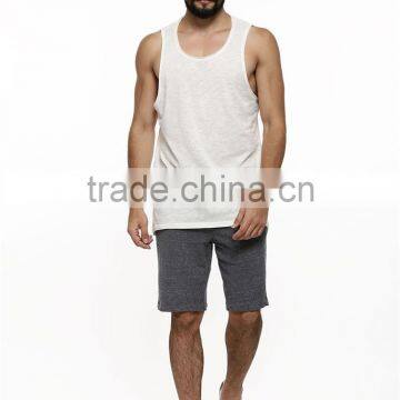 Factory Direct Plain White Mens Tank Top Shirt for Sale photo-4