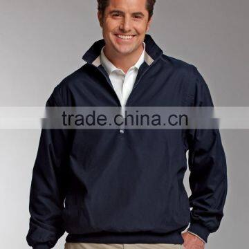 Half 1/4 Zip waterproof Men's Golf Pullover/Sports Men's Pullover Wholesale/top quality windbreaker wholesale for golf