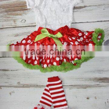 Wholesale Girls PettiSkirts Elastic Waistband Skirts Girls Chiffon Skirts Red Polka Dot Skirt Boutique Fluffy Pettiskirt photo-5