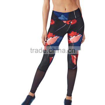 Top quality fashionable ladies tight legging sublimation printing