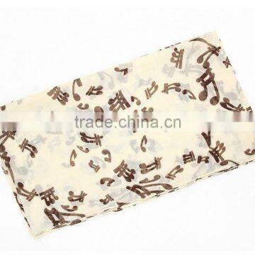 Wholesale Musical Notes Sunscreen Voile Scarf photo-4