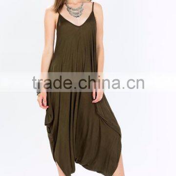 New Arrival Spaghetti Straps Festival Season Harem Jumpsuit Clothes Women photo-6