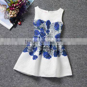 2015 New Design Ruffle Chiffon Flower Girl Dress photo-4