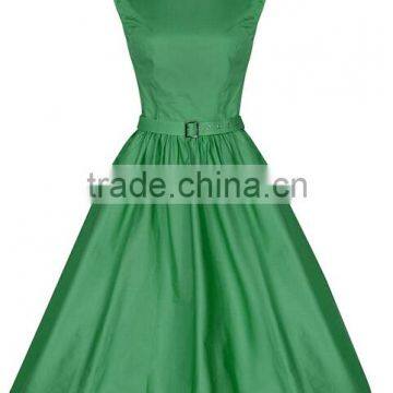 Walson Wholesale Hot New Summer Women Casual Dresses Retro Party Robe Rockabilly 50s Black Vintage Dress photo-6