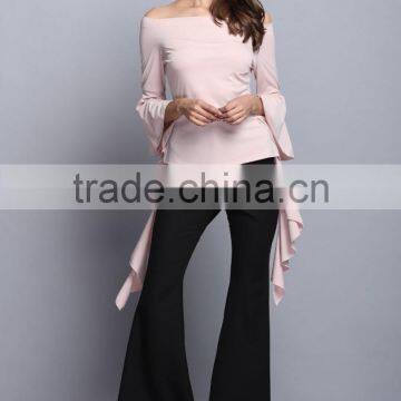 China Manufacturer Fashion Long Sleeve Blouse Elegant Ladies Top for Women 2017 photo-3