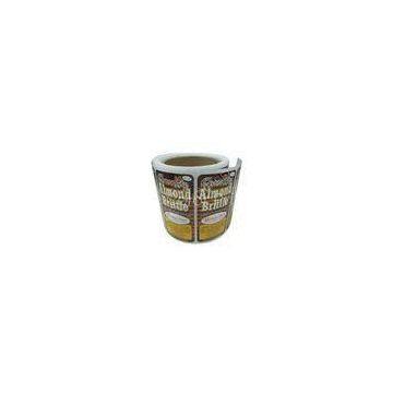 Waterproof Self Adhesive Food Labels Printed Logo , Rectangle Chocolate Food Label
