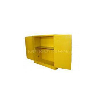 1.0mm 18 Gauge Steel Class 3 Yellow Powder-Coated liquid Safety Flammable Chemical Storage Cabinet