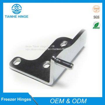 Lower hinge for refrigerator doors