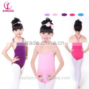 2016 OEM Children Kids Single/Double X-Back Ballet Sexy Dance Gymnastic Leotard For Girls