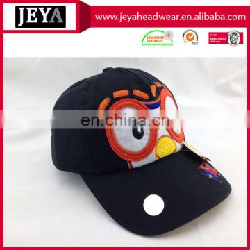 Child wonderful embroidery baseball caps and 6 panels sport hats with strape