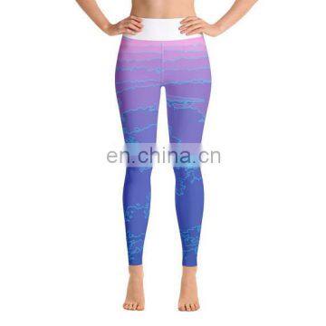 High Quality Fitness Custom Sublimation Gym Pants wholesale Women Yoga Sportswear
