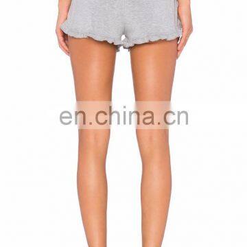 Wholesale Ruffled Hem Sports Gym Shorts