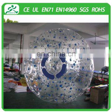 Running Fun CE PVC inflatable hamster zorb ball for adults, crazy rolling grass zorb balls for sale