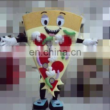 2015 new walking fur costume pizza mascot costume