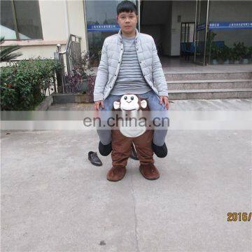 True factory direct sale free shipping ride on monkey mascot costume