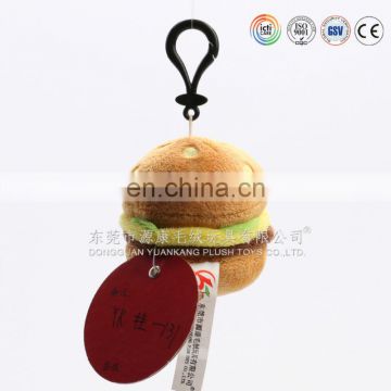 Cute design and hot sale plush food toys bread