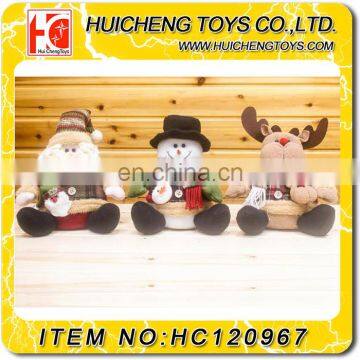 9 Inch New Christmas Santa Snowman Reindeer Christmas Dolls decoration