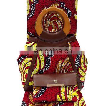 Fashion model leather handbags African wax with bags top quality H170720003