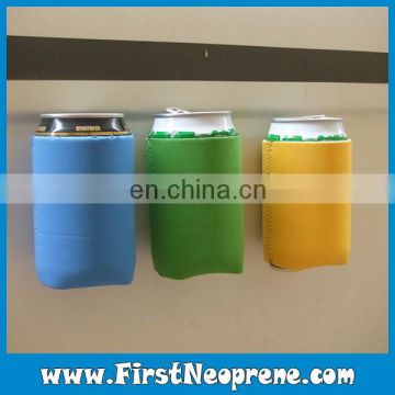 Basic Color With Strong Magnets Neoprene 330ml Foldable Can Cooler