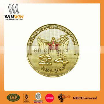 Gold plated 50th anniversary commemorative coins