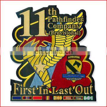 Custom Hand Embroidered Bullion Wire Blazer Badges