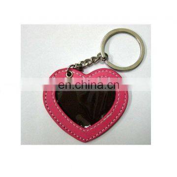 fashion leather keychain and key ring