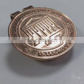 Custom American Style Hat Clip in Die Cast Process and Shiny Copper Plating photo-4