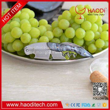 Black Color Professional Stainless Steel With Moonstone Resin Inlay All-in-one Corkscrew, Bottle Opener and Foil Cutter photo-2