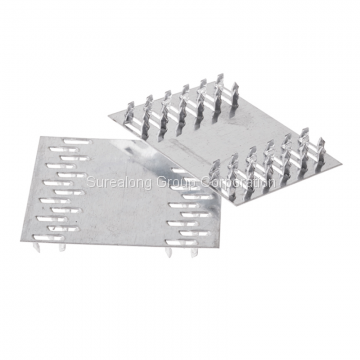 Galvanized steel building material wood connector custom mending gang nail plate