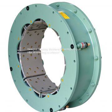 Combined air tube brake for ball mill usage