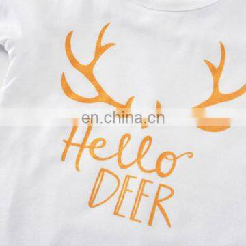 2018 Hot Sales Girls Summer Clothes Cartoon Set T Shirt+Shorts Outfits Set+Headband Suit photo-4