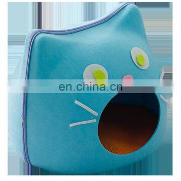 HQP-MP017 HongQiang Cat home all-seasons closed felted cat bed deep sleep web celebrity cat home