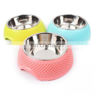 New Arrival anti-slip pet food bowl stainless steel for puppy dogs cats