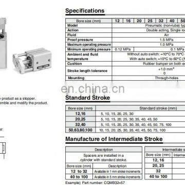 SMC 3 Stage Pneumatic Cylinder CDQMB32-15-M9BVL 0.15-0.7MPA photo-5