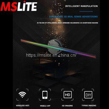 3D Hologram Projector Remote Control HD Holographic Advertising Player With 224 Led Light
