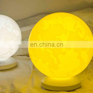 3200-6000k lumen rechargeable kids led night light touch switch 3d plug in night light moon lamp