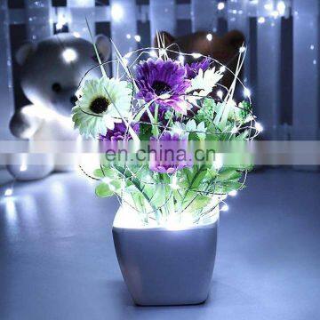 1M 2M 3M Garland Decorative Light Copper Wire CR2032 Battery Operated Christmas Wedding Party Decoration LED String Fairy Lights photo-7