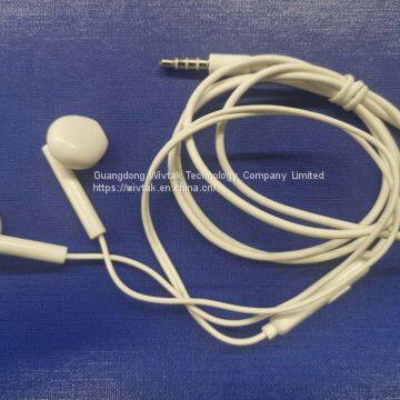 OEM/ODM wired earphone handsfree mic headphone in-ear headset water proof earbugs noise  cancelling ear pieces