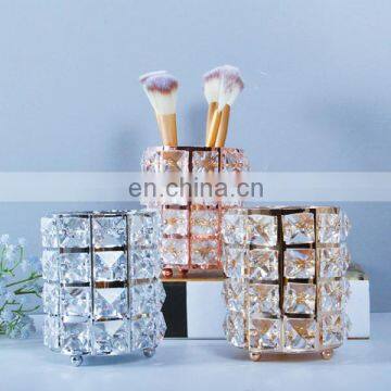 Makeup Brush Holder Diamond Rhinestone Nail Art Brush Organizer