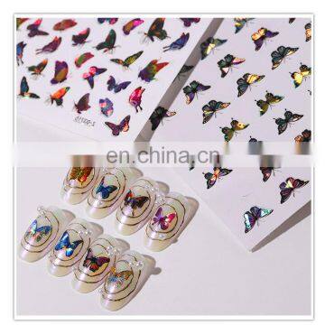 Sticker Decals Stickers for Nail Art Butter Fly Laser 3D Holographic Butterfly Nail Decal