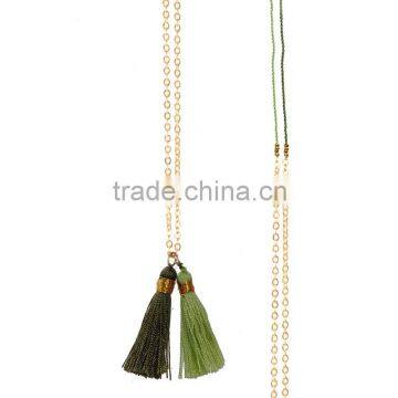 China hot sale fashion jewelry tassel necklace wholesale for ladies