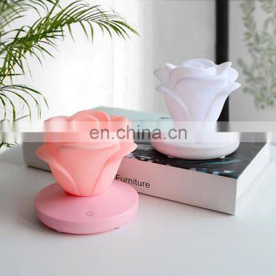 Battery Powered Rose Shaped Led Light Desk Lamp for Promotion Gifts photo-5