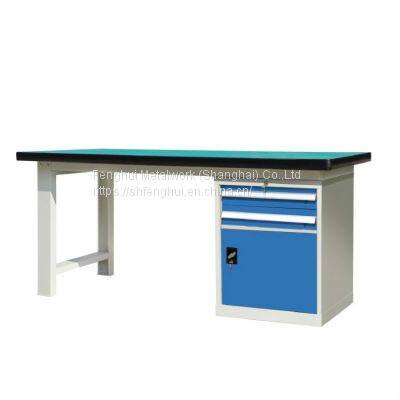 Heavy duty work bench steel workbench with drawer cabinet High quality professional heavy duty metal workbench with more drawers