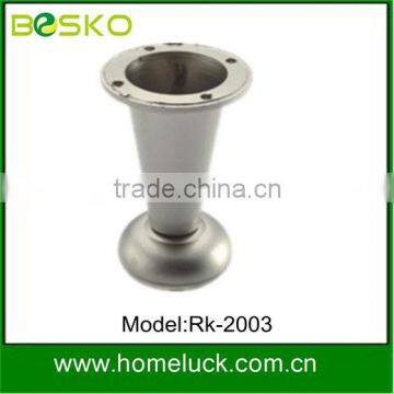 Custom special brushed rustless Metal sofa legs in furniture hardware