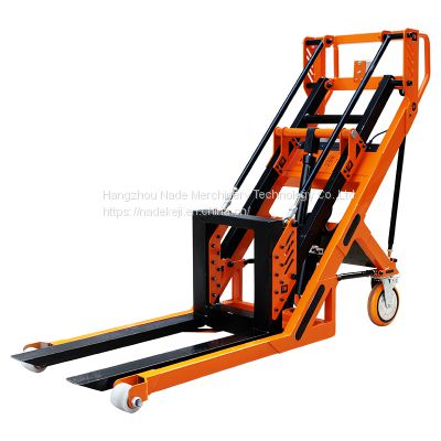 Lift Stacker small electric forklift 0.5t hydraulic  Lifting capacity of stacker Hydraulic stack height and fork width